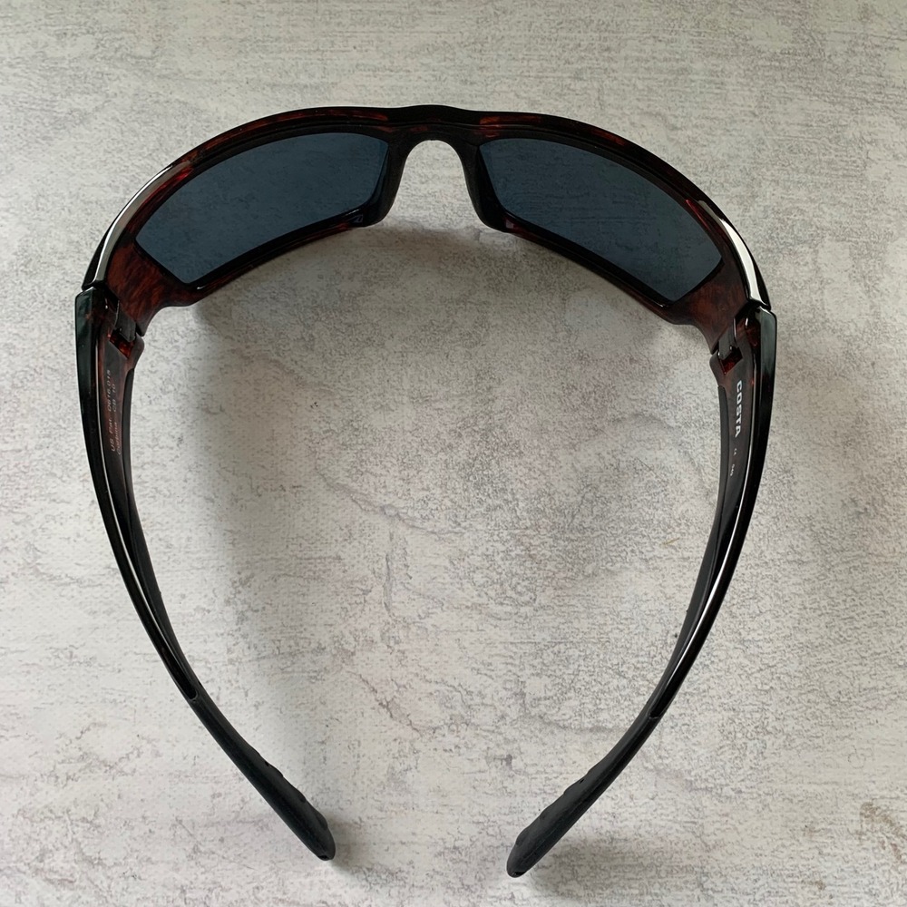 Costa Del Mar Corbina CB10 Polarized Sunglasses Brown Frame Gray Lens 580P Men's - Picture 5 of 16